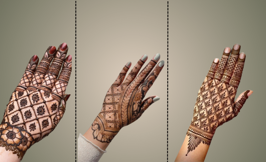 Simple Floral Jaal Patterns mehandi design