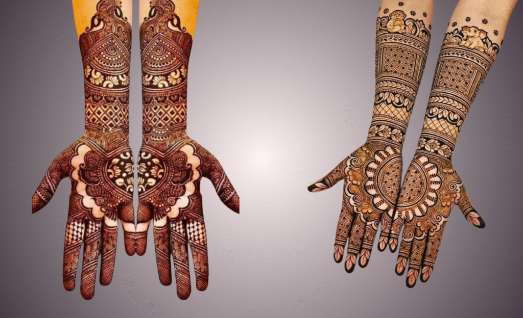 Symmetrical Easy Arabic Mehndi Design