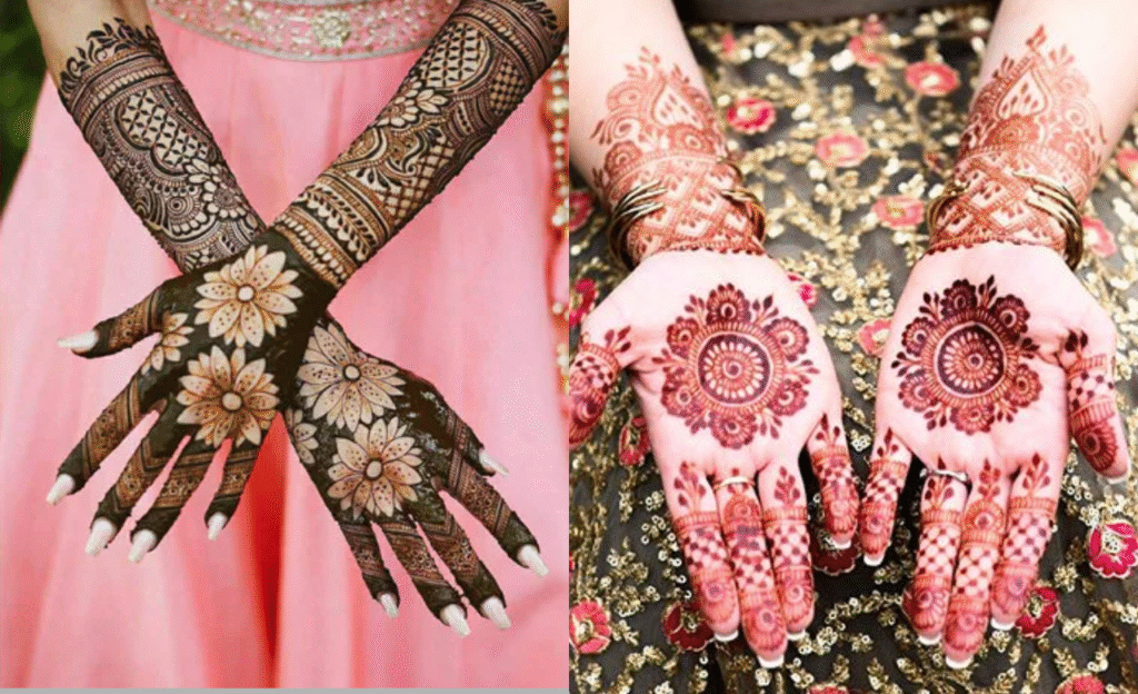 Traditional Floral Full Hand Mehendi